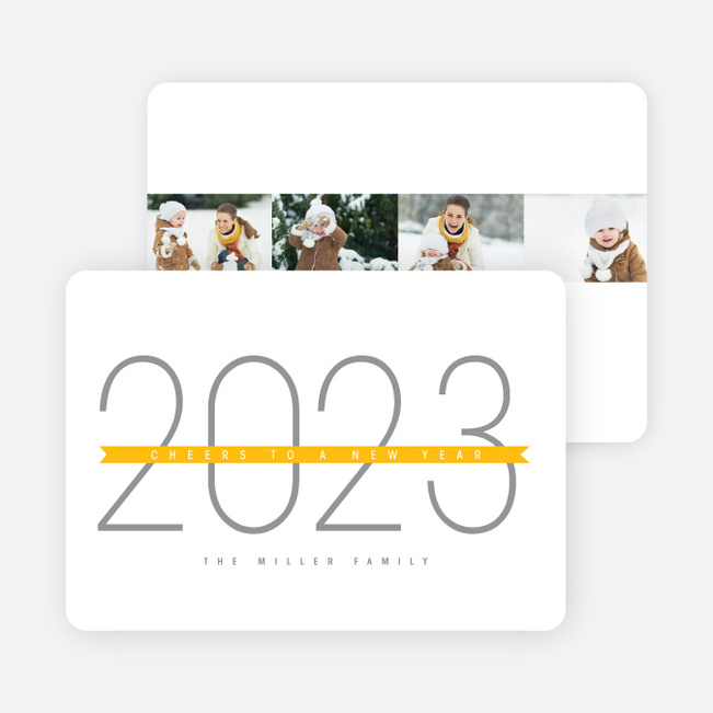 New Year, New Beginnings Cards - Yellow