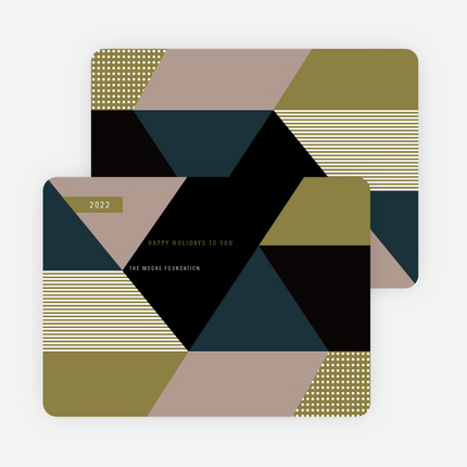 Modern Corporate Holiday Cards - Green