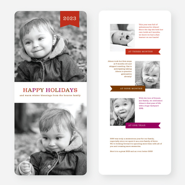 Fun Holiday Cards - Red