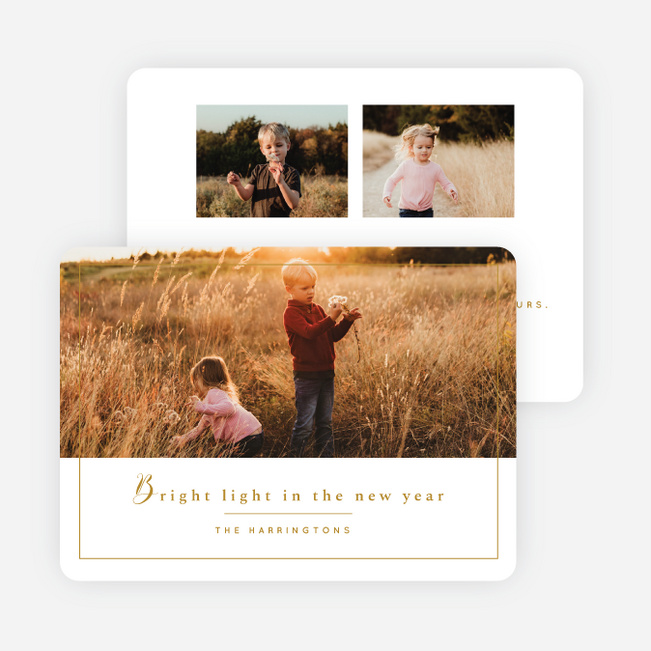 A Wonderful Life Holiday Cards and Invitations - Yellow
