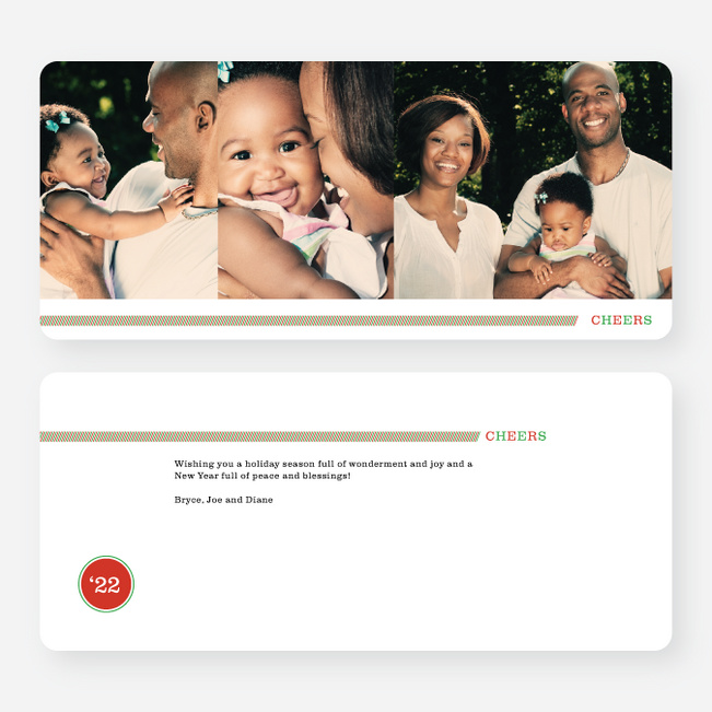 Cheers to a Good Year Holiday Cards - Red