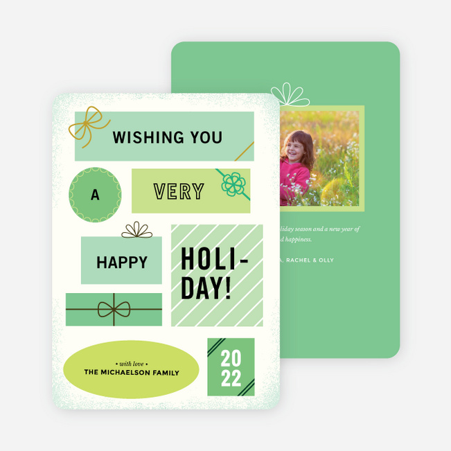 Gifts Galore Holiday Cards - Green