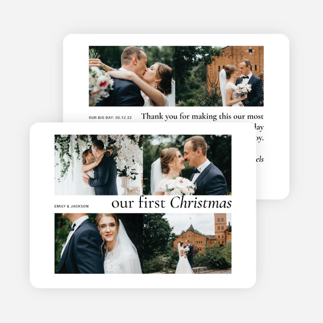 First Noel Together Christmas Cards - White