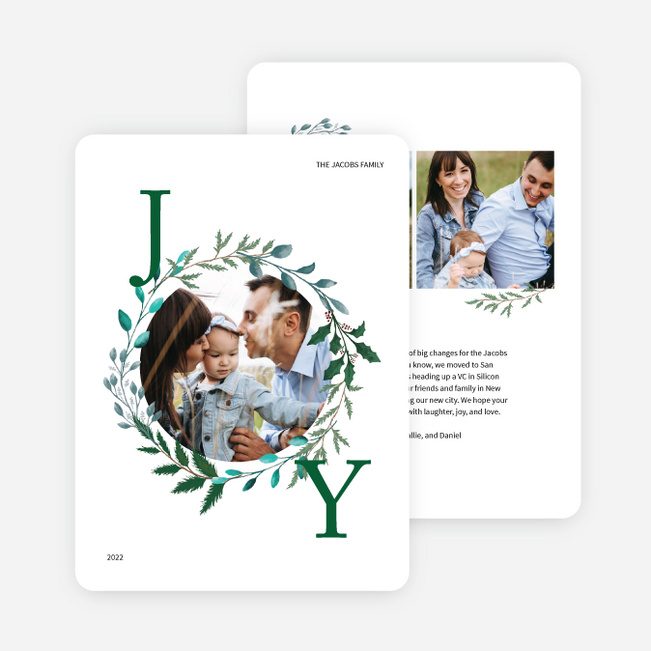 Glimpse of Joy Christmas Cards - Green
