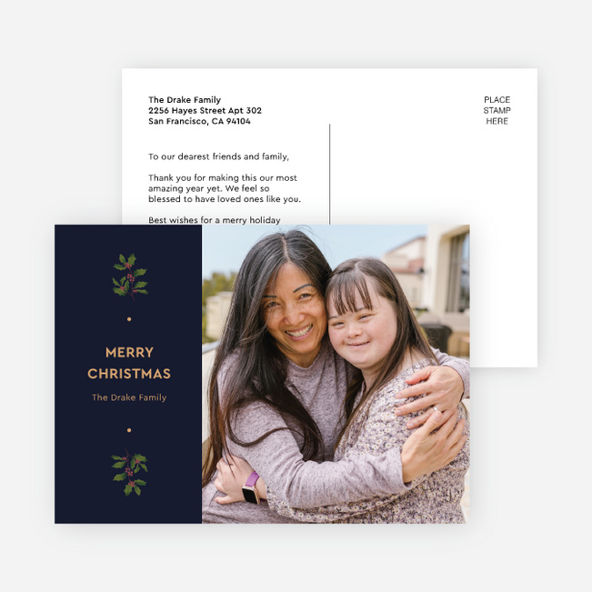 Merrier Together Christmas Cards - Blue