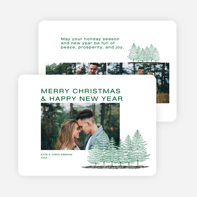 Planted Peace Christmas Cards - Green