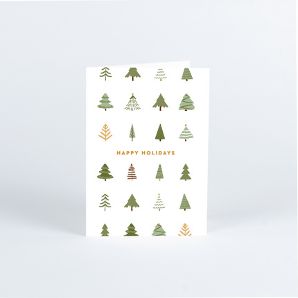 Pine Tree Pattern - White