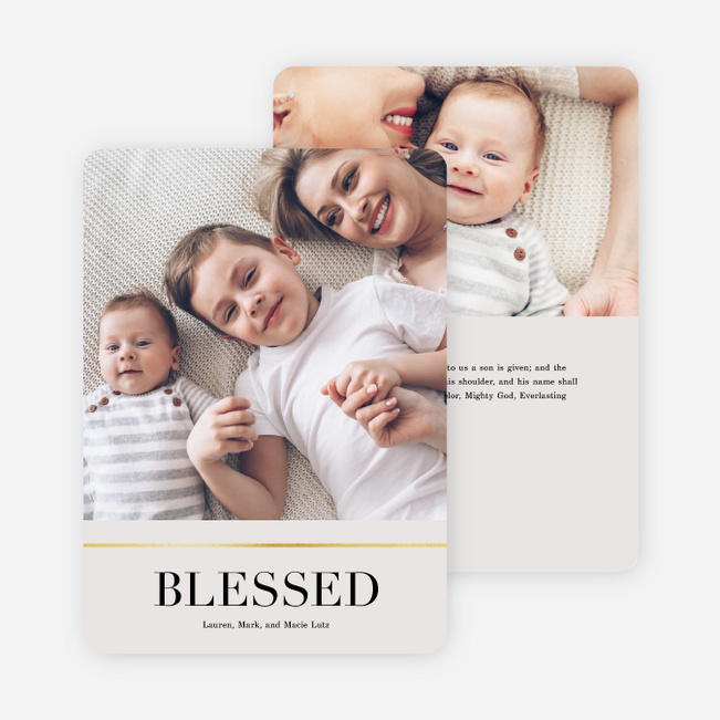 Peace & Quiet Holiday Cards - Beige