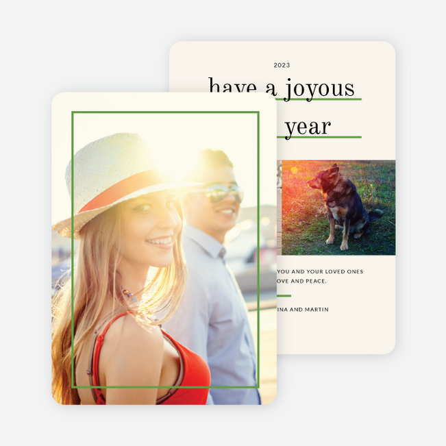Standout Holiday Cards - Green