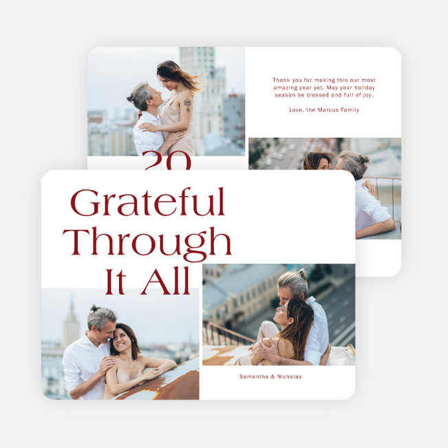 Through It All Holiday Cards and Invitations - Red