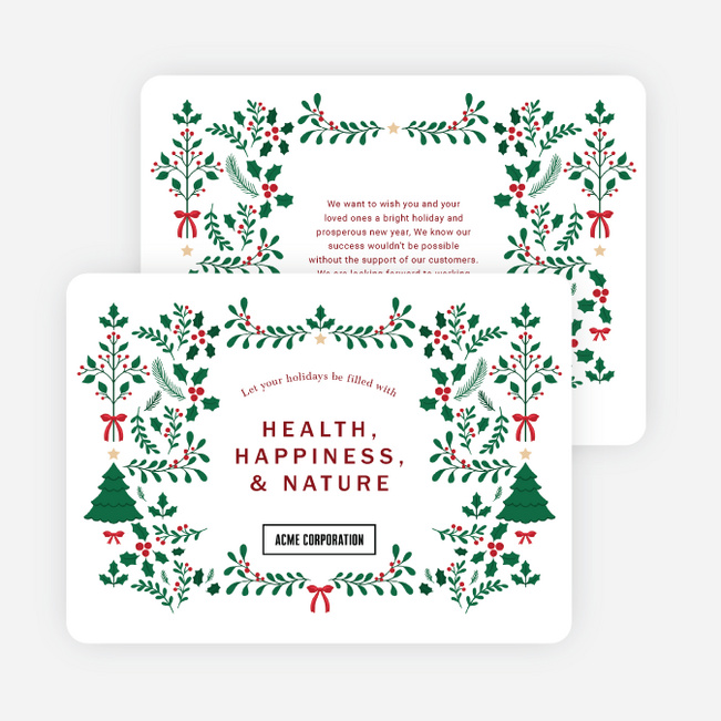Corporate christmas best sale cards