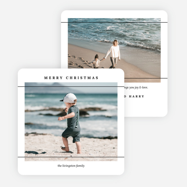 Line of Sight Christmas Cards - White