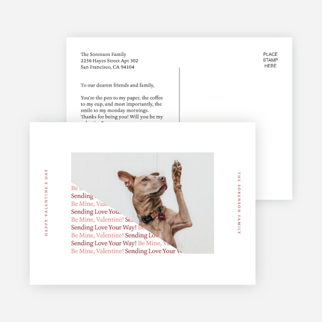 Puppy Kind of Love Valentine’s Day Cards - Red