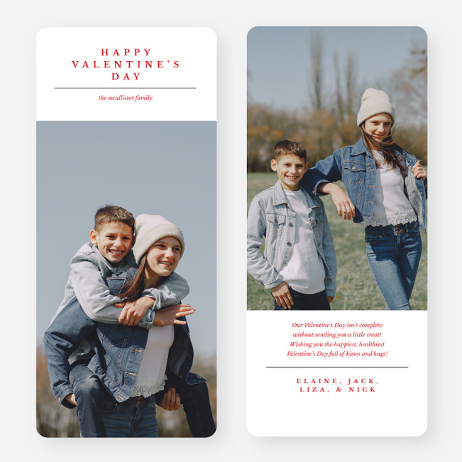 Captured by Love Valentine’s Day Cards - White