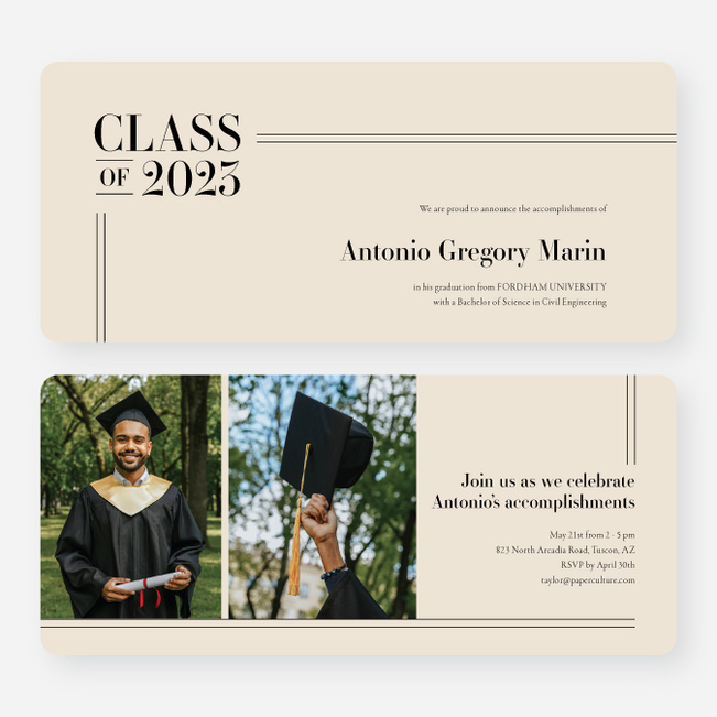 Prestige Diploma Graduation Announcements & Graduation Invitations