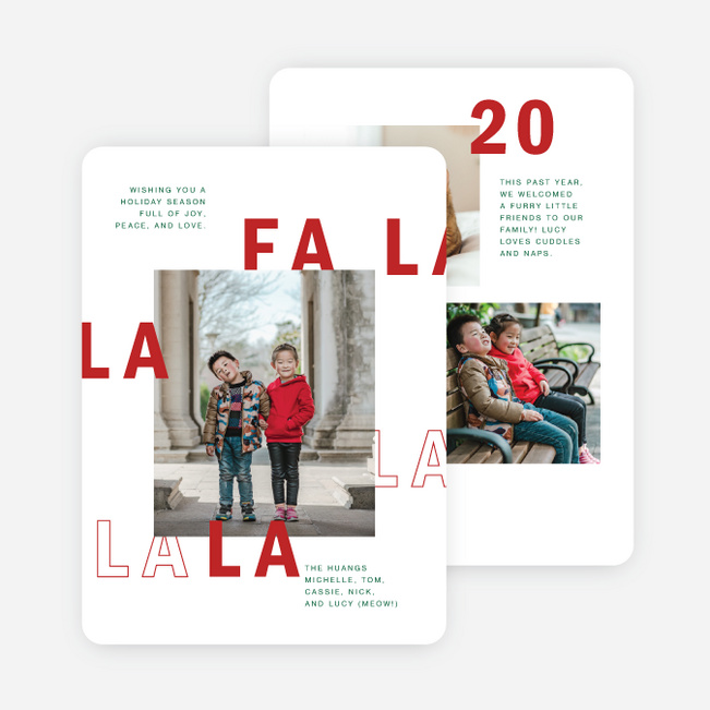 Offset Falala Christmas Cards - Multi