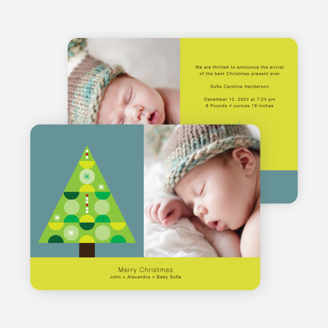 O Christmas Tree Holiday Cards - Apple Green