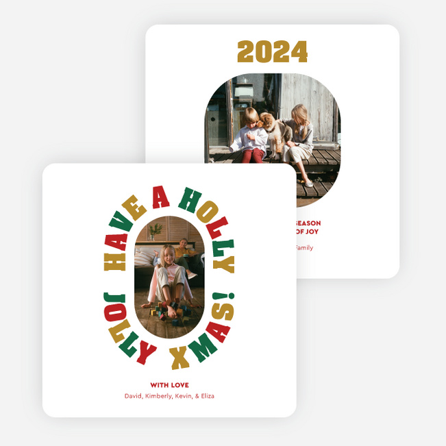 Boldly Jolly Christmas Cards - Multi