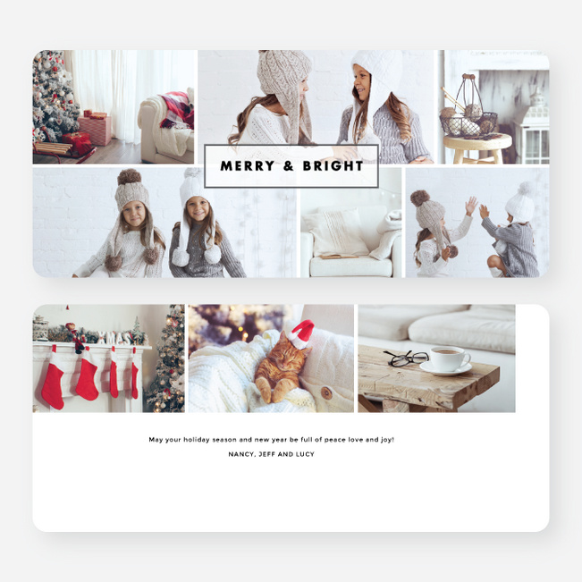 Photo Galore Holiday Cards - White