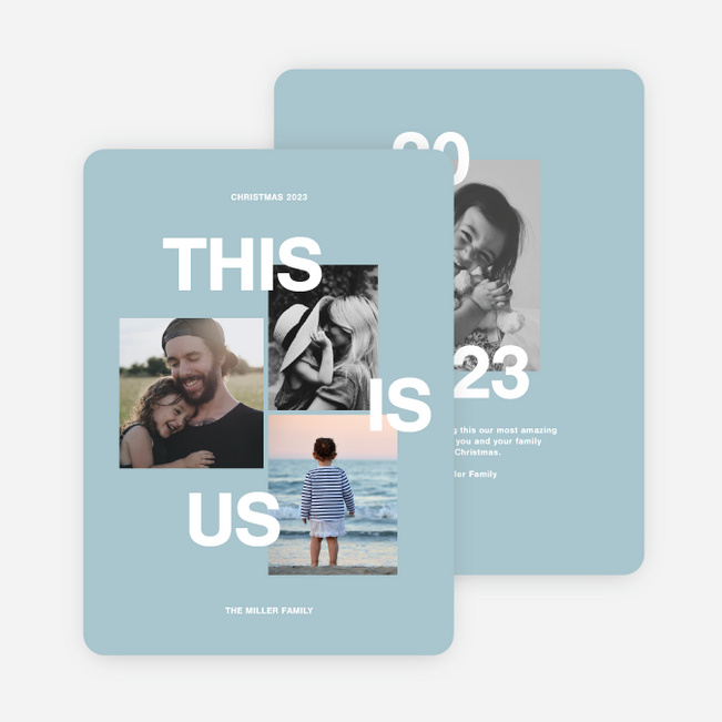 This Is Us Holiday Card - Blue