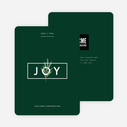 Joy is Evergreen - Green
