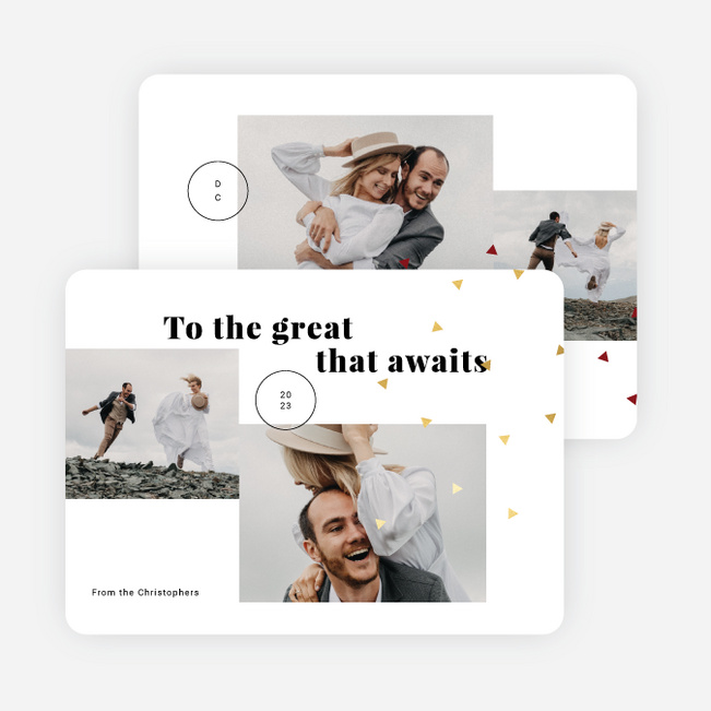 Triangle Confetti Christmas Cards Paper Culture