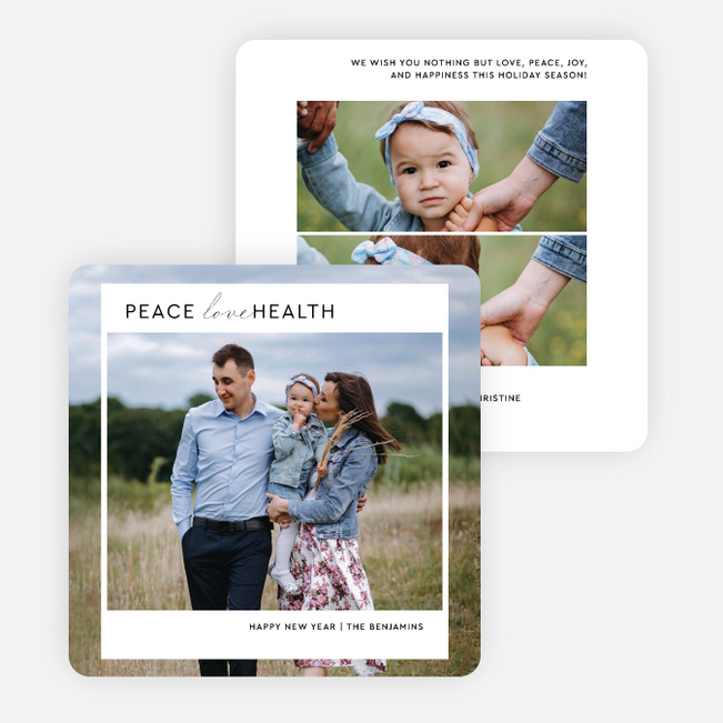 Picture of Perfection New Year Cards and Invitations - Black