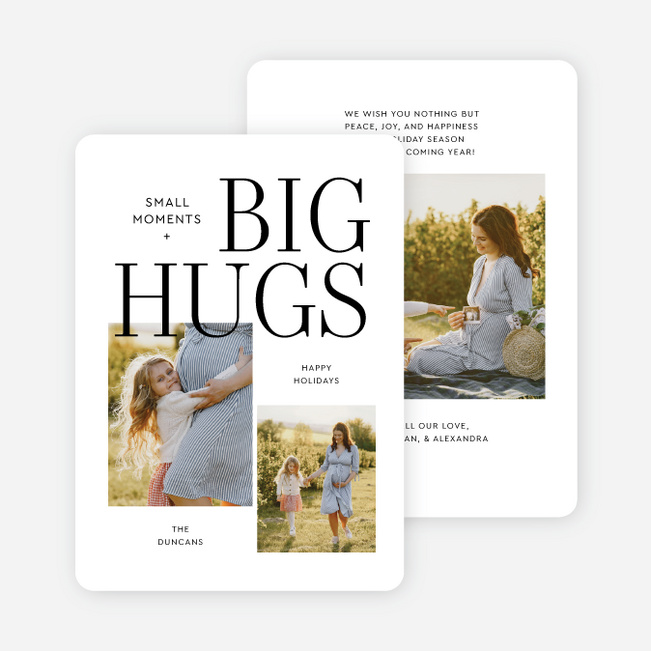 Hug Invitation Biggest Hugs Holiday Cards and Invitations | Paper Culture