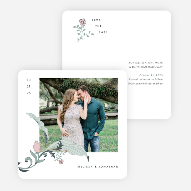 Romantic Simplicity Save the Date Cards - Multi