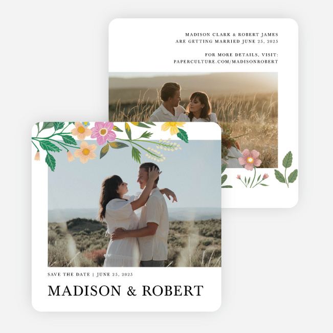 Morning Fields Save the Date Cards - Multi