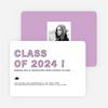 Class-y Graduation Invitations - Purple