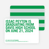 Simple Congratulations - Green Grad
