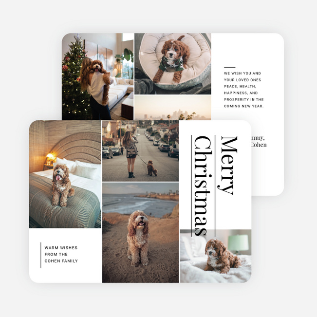 Precious Snapshots Christmas Cards - White