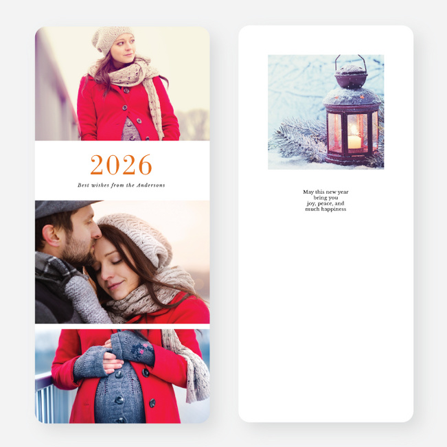 Cheery Type Holiday Cards - Multi