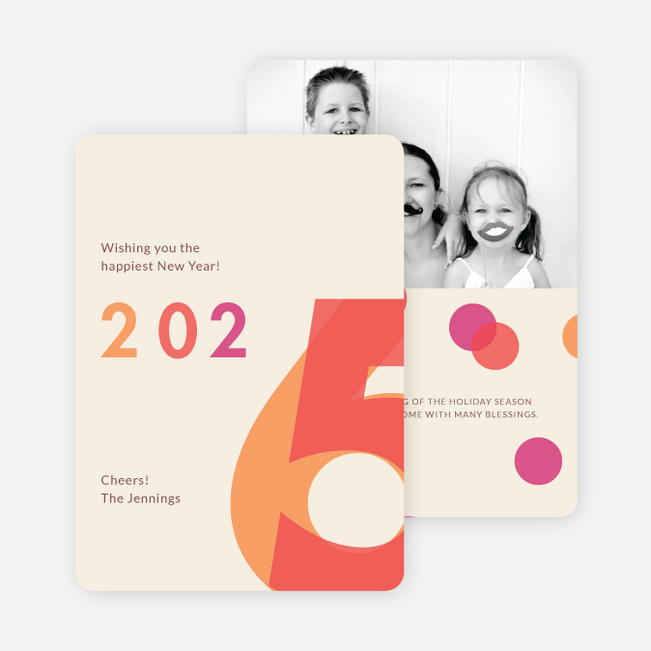 Changing Years New Year Cards - Beige