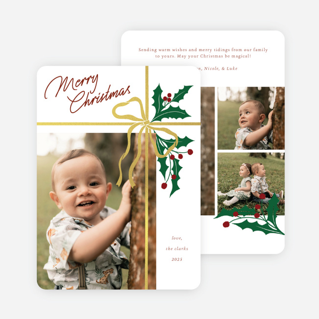 The Finishing Touch Christmas Cards - Yellow