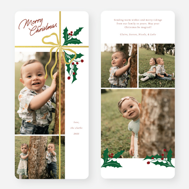 The Finishing Touch Christmas Cards - Yellow