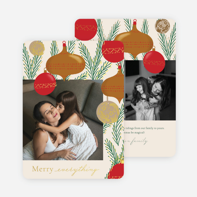 Spruced Up Holiday Cards and Invitations - Yellow