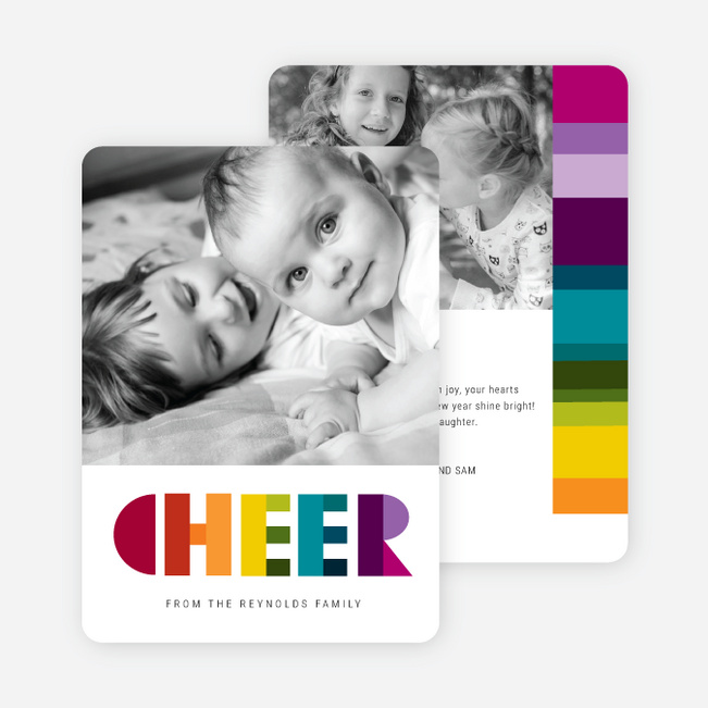 Cheer: Holiday Photo Card - Multi