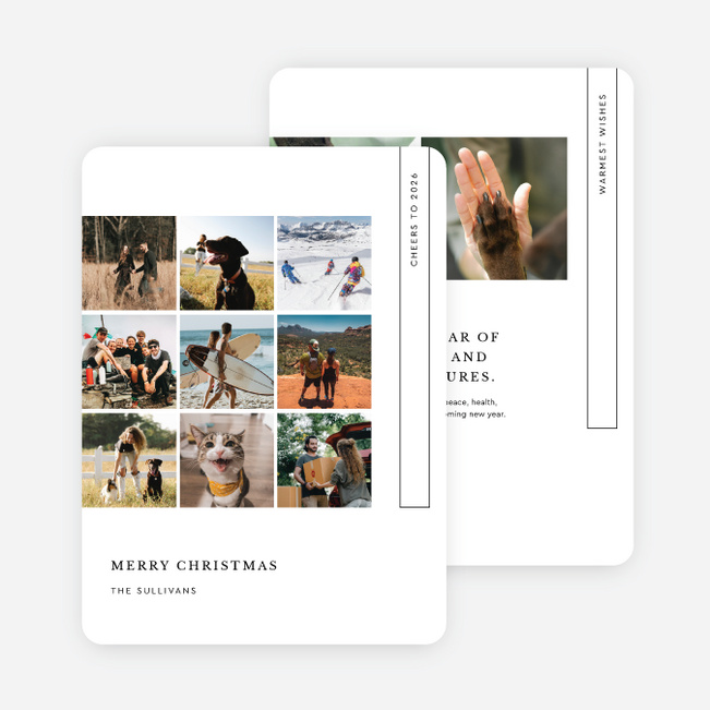 Looking Back Christmas Cards - Black