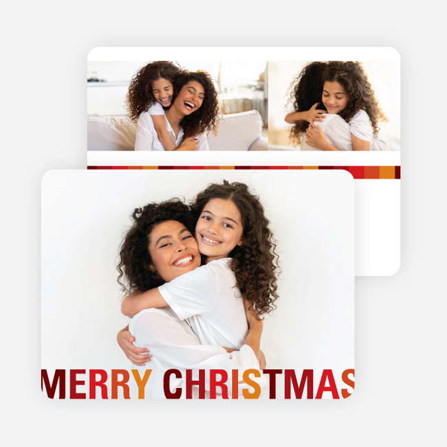 Instant Squares Christmas Cards - Red