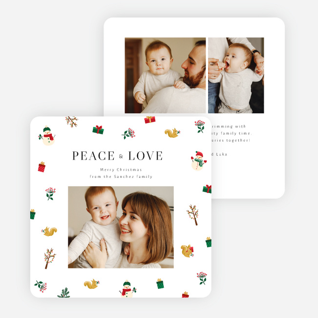 Pattern of Cheer Christmas Cards - Multi