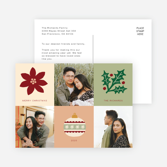 Block Party Christmas Cards - Multi