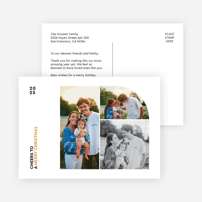 Mapped Moments Christmas Cards - Orange