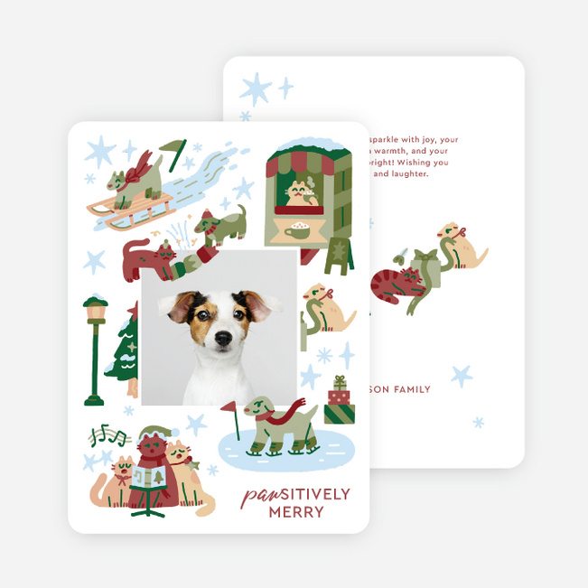Snowday Snouts Holiday Cards and Invitations - Multi