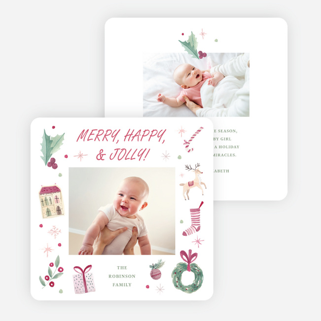 Festivity, Framed Holiday Cards and Invitations - Multi