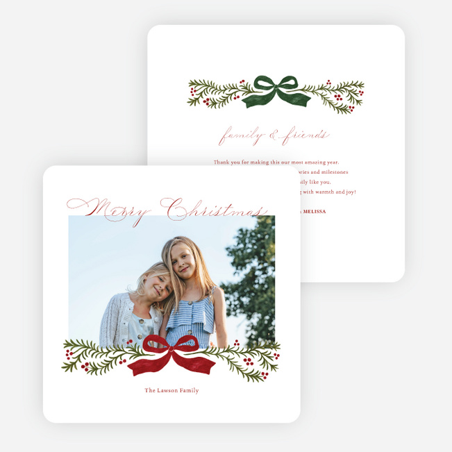 Tied & True Christmas Cards - Red