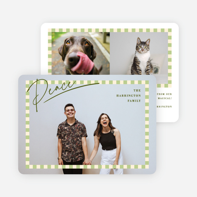 In Every Square Holiday Cards and Invitations - Green