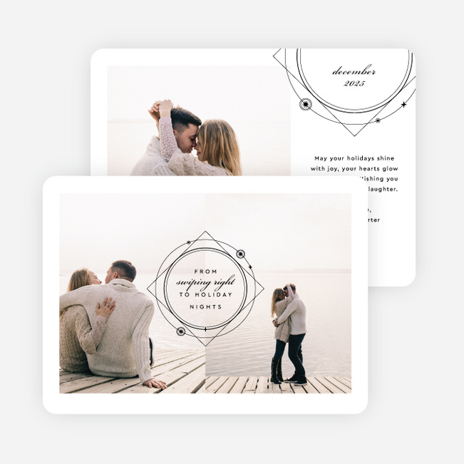 Written in the Stars Holiday Cards and Invitations - Black