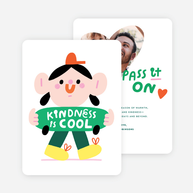 Cool to be Kind Holiday Cards and Invitations - Multi